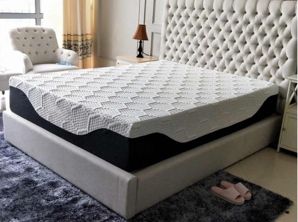 Matelas en mousse à mémoire de taille en gros populaire