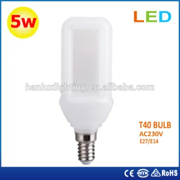 5w T40 warm white E14/E27 LED flat bulb light 220v