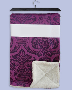 Offset Printed Micro Mink and Sherpa Reversible Throw