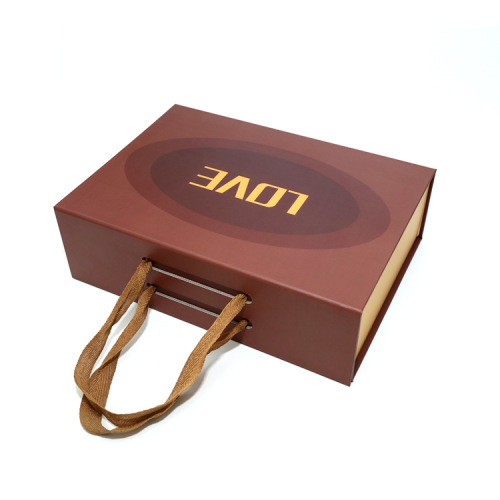 Magnetic Lid Closure Gift Cardboard Box with Handle