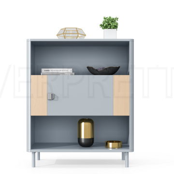 Living Room Furniture Wholesale Farmhouse Wooden Accent Corner Storage Cabinet with Shelves