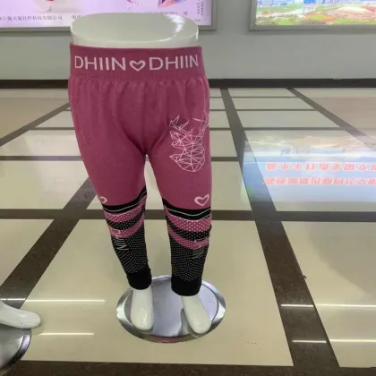 Dollar Mode YLD003 Girls' Athletic Dance Print Slim Leggings - Multiple Colors