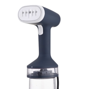 1200W Mini Garment Steamer in White and Pink with Foldable Handle and Visual Bottle for Travel