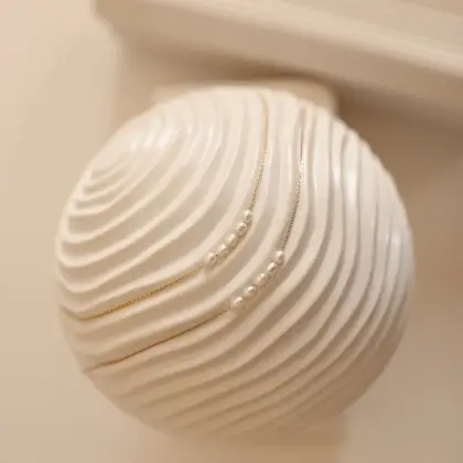 Delicate Pearl Beads Necklace - Perfect Bridesmaids Gift