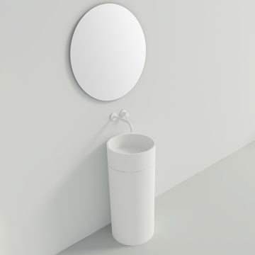 Modern BS-8510 Stone Sink - Dual Pressure Pedestal Basin for Indoor Use