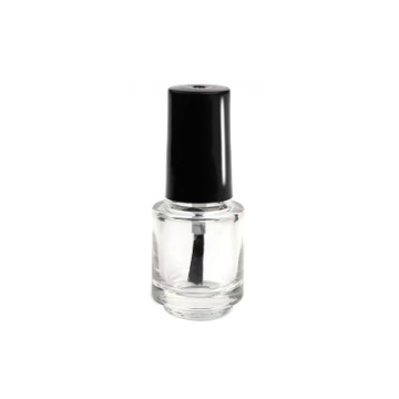 Square 8ml empty nail polish bottle with brush