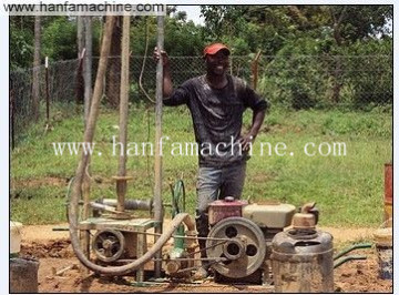 80m Water Borehole Drill Rig Hot in Congo