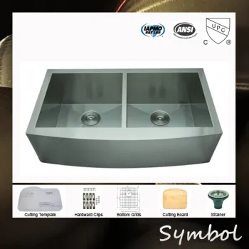 SUS304 Apron Farmhouse Fabricated Sink