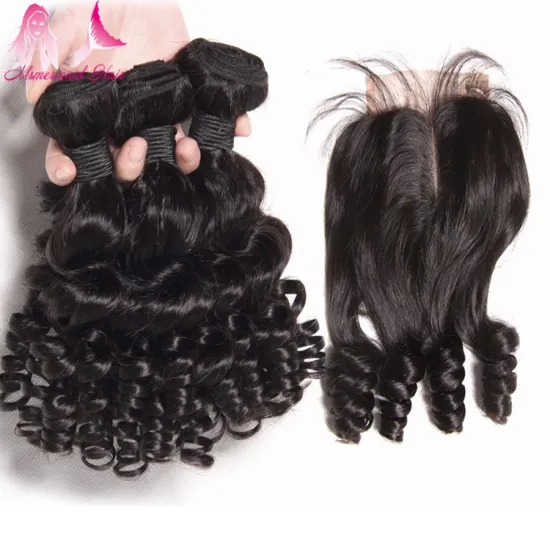 Wholesale price high quality 8A indiana double drawn tangle free fumi hair  Bundles Remy Human Hair Natural Color