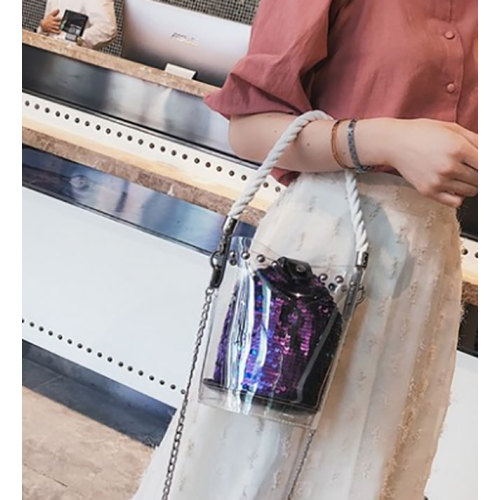 Waterproof Transparent PVC Tote Clear Crossbody Shoulder Bag