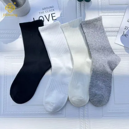 Autumn and Winter Solid Color High Socks Sports Socks