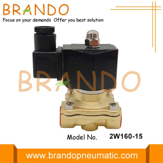 2W160-15 Brass Solenoid Valve 1/2'' 24V 220V