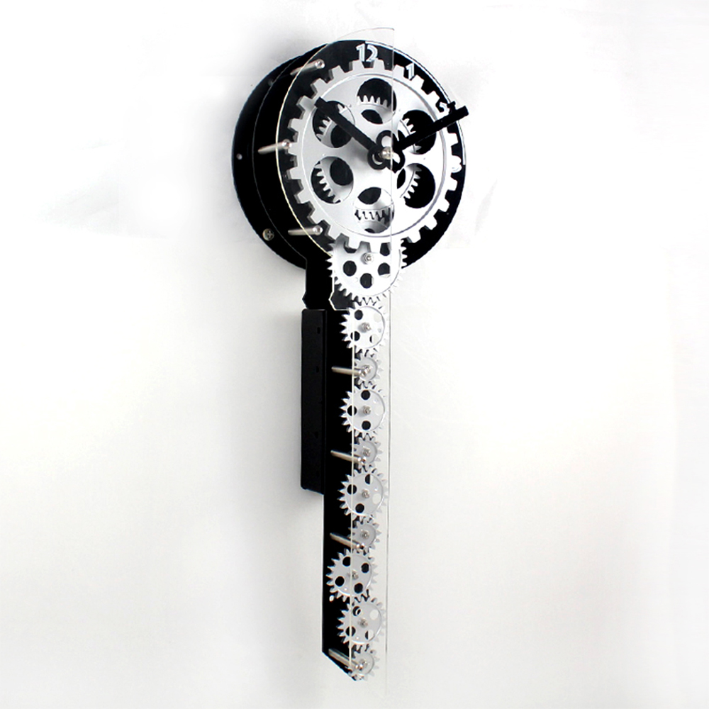 Key-shape Gear Wall Clock