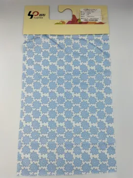 Wholesale Satin-like Blue Flowers 100% Cotton Fabric