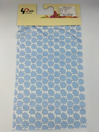 Wholesale Satin-like Blue Flowers 100% Cotton Fabric