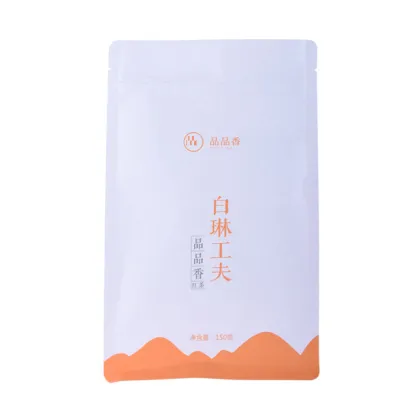 Compostable kraft paper square bottom bag herb tea