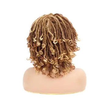 short soft dreadlocks crochet braids synthetic bundle hair weave extension for wig