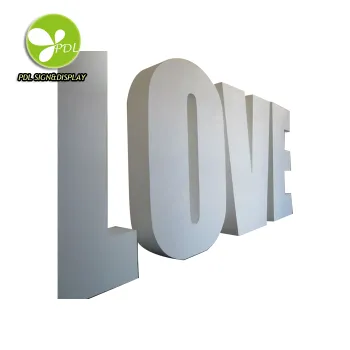 High Custom Giant Outdoor Free Standing Big Foam Letters