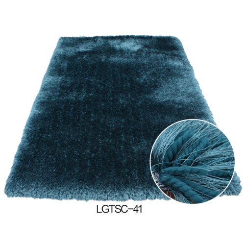 Tapis moderne Shaggy élastique et soyeux