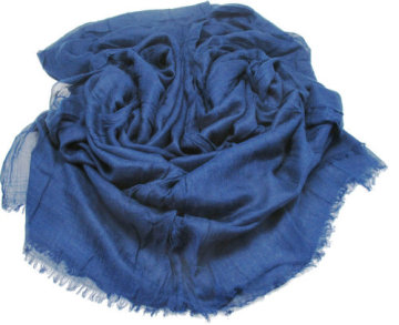 European Pattern Check Worsted Wool Scarf