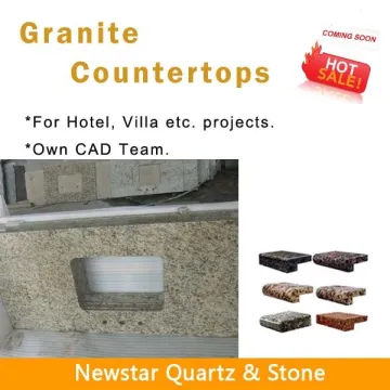 Newstar Glallo Oranmental kitchen granite countertops price