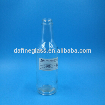 Hot sale 250ml sauce spice glass bottle with pull ring cap