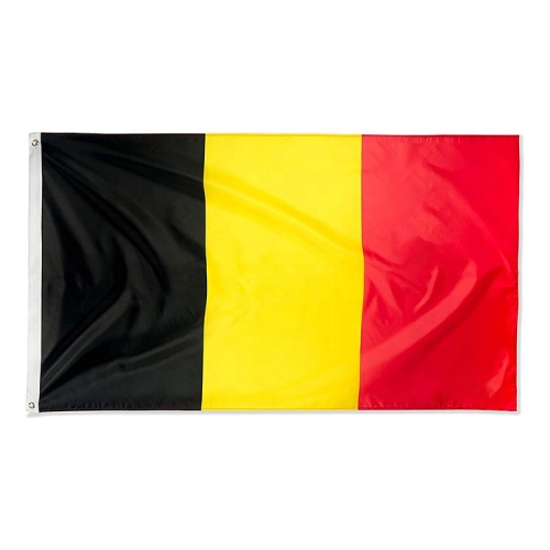double stitched vivid color custom 3x5 Belgium flag