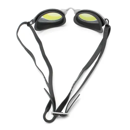 Professional Anti-Fog Mirrored Blue Lens Racing Swimming Goggles