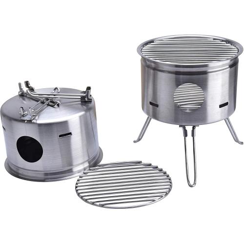 Outdoor Stainless Steel Round Stove