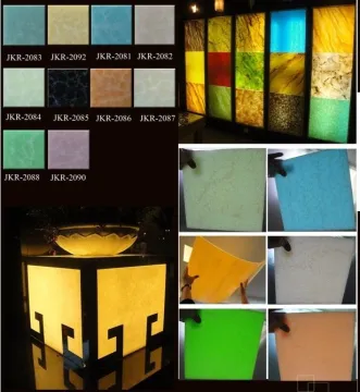 Alkali Resistant Mma Yellow Translucent Resin Panel 25mm For Ceiling Panels