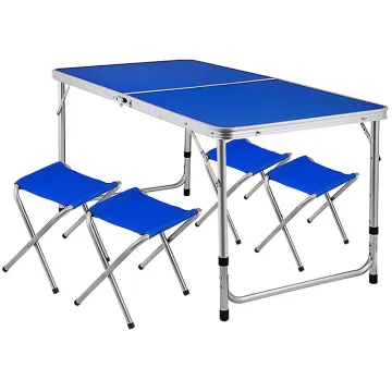 Portable Lightweight Garden Picnic Camp Folding Table and Chair Set for Kids
