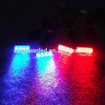 XY-1152-4-1W 16pcs 4 groups High-power LED flux Grill Strobe Light dash deck light Grille Lamp waterproof emergency