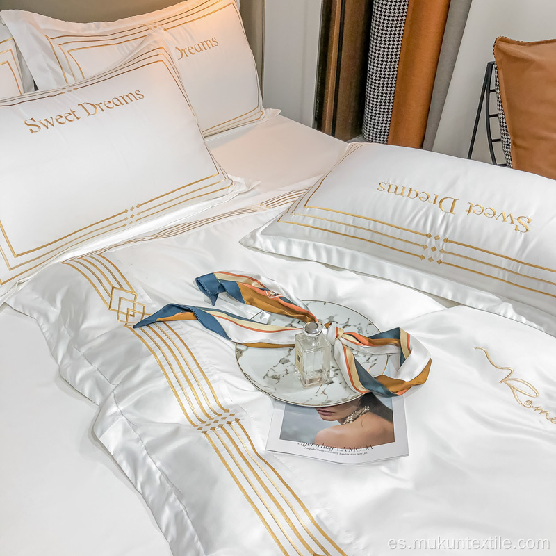 Pearl White Bedding Set para una buena noche