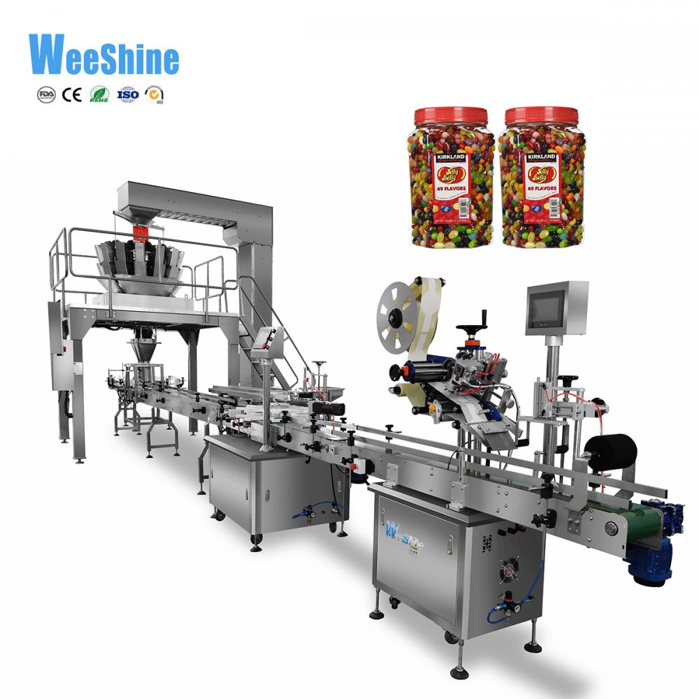 Automatic Candy Jelly Cups Beans Filling Packing Machine