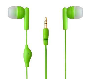 Pretty In Ear Plastic Earphone with microphone