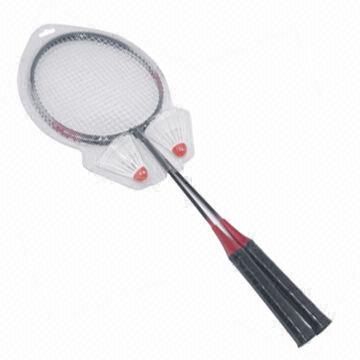 Badminton Racket with 2 Shuttlecock, 1/2 Blister Packing, OEM Orders are Welcome