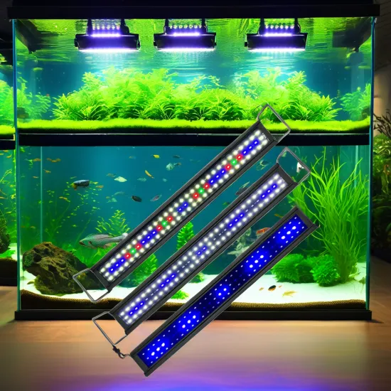 30W LED Aquarium Lighting 172145 RGB 30-150CM Fish Tank Lamp Aluminum + Plastic