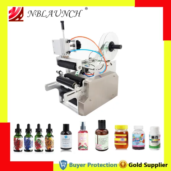 Semi Automatic Labelling Machine Drugs Medicine Round Bottle Labeling High Accuracy Glass Plastic Bottle Labeler Free Shipping