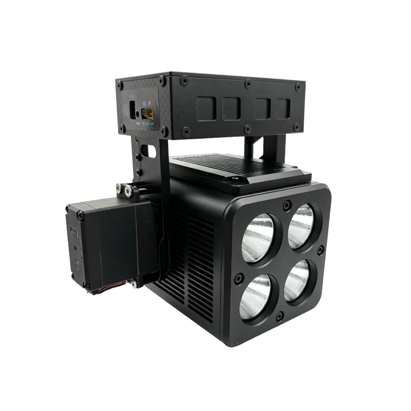 200W 20V-80V DC LED Spotlights For Drone Payload /Boats/Vehicles Aerial Spot Light Powerful LED Searchlight for Outdoor Rescue
