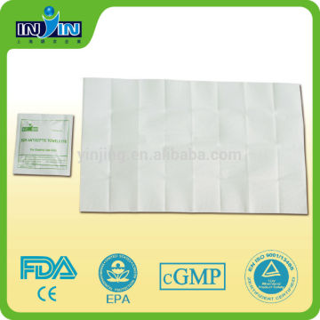 Disposable disinfection wipes | BZK Antiseptic Towelette