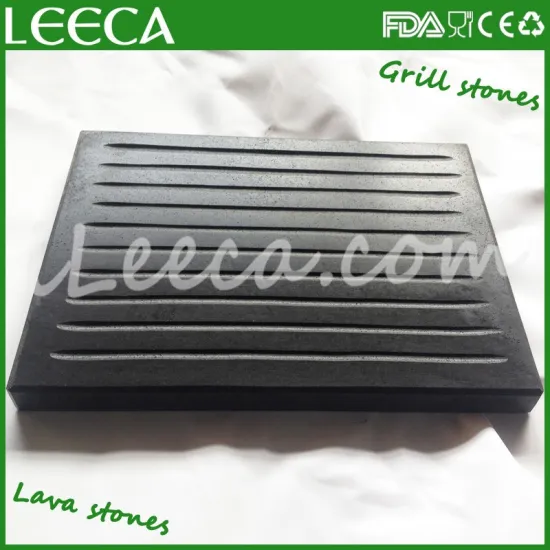 Hot stone black lava stone plate, lava stone for cook                        
                                                Quality Choice