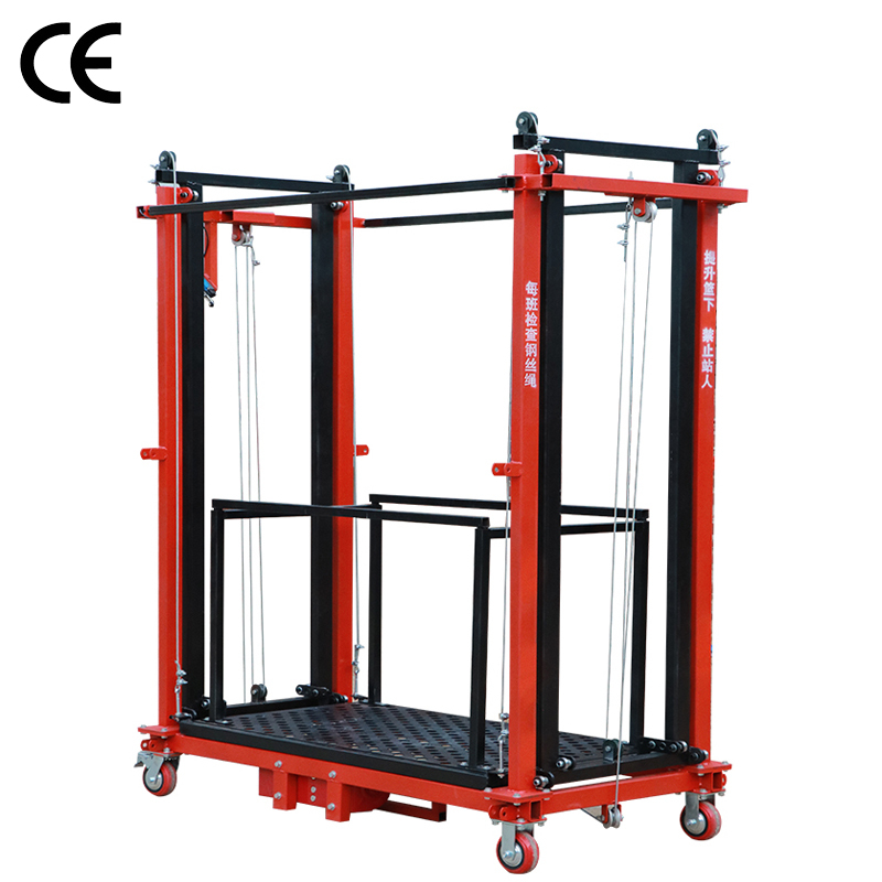 6M Mobile Electric Scaffolding Lift Platform for Construction - Foldable and Multi-Mode
