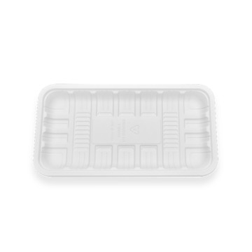 1100ml Corn Starch Disposable Food Serving Tray