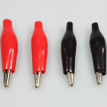 8pcs/4pairs Alligator Clip Black+Red 0.28"(7mm) Mouth DC/AC Power Testing Clip Probe Clamp Power Clamp Alligator Clip