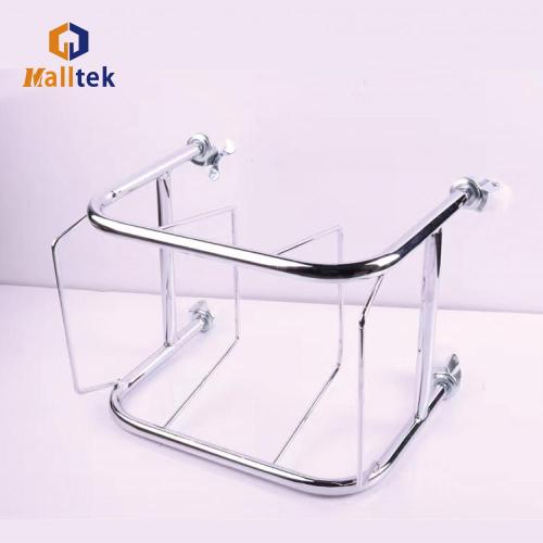 Chrome Supermarket Metal Shopping Basket Holder