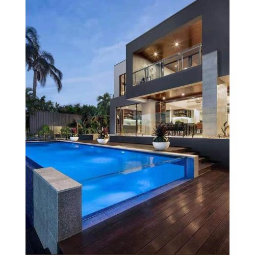 Panel lateral acrílico para piscina para adultos al aire libre