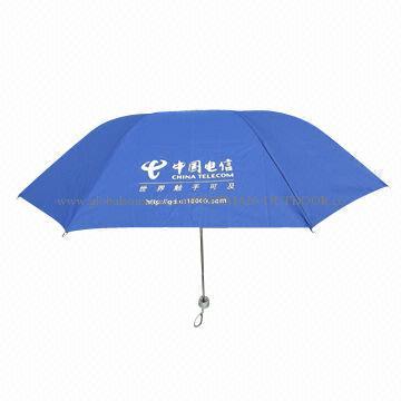 Guangdong Small Blue Promotional Umbrella, Made of Pongee