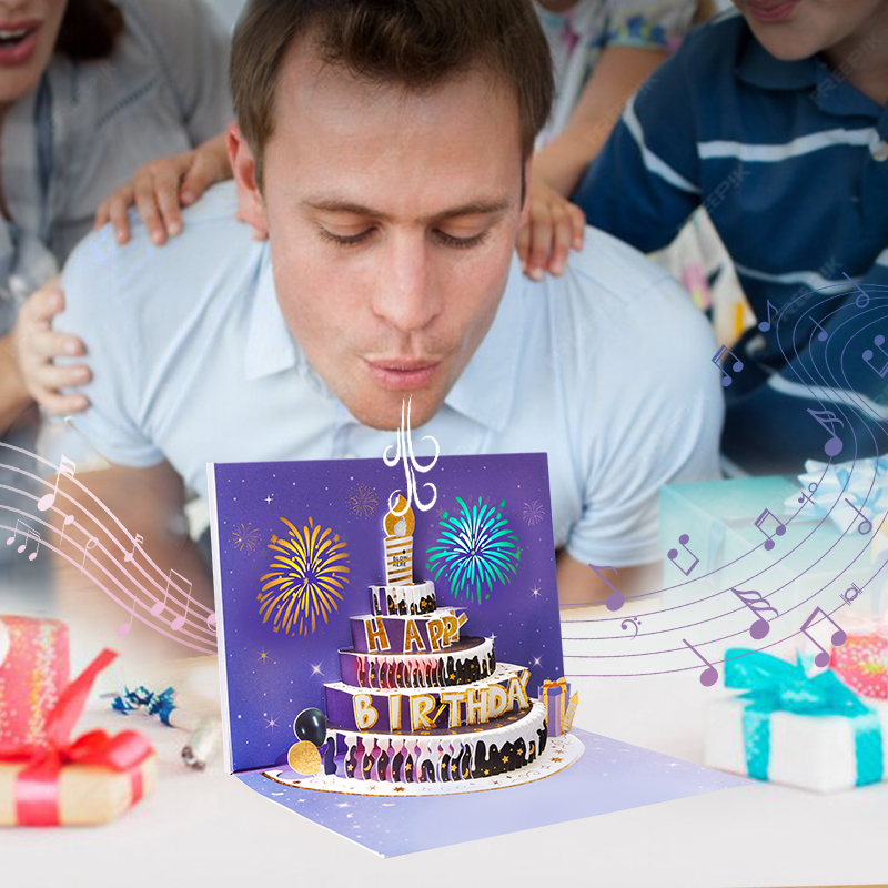 interactive LED music card