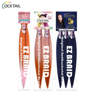 High quality 140 kinds colors pre stretched braiding hair, wholesale Kanekalon fiber wholesale ez braid in stock