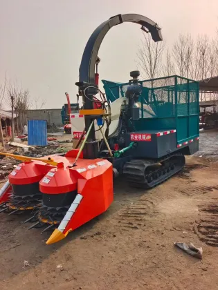 Silage Combine: Rice Grain Corn Wheat Harvesting Machine for Farms and Ranches